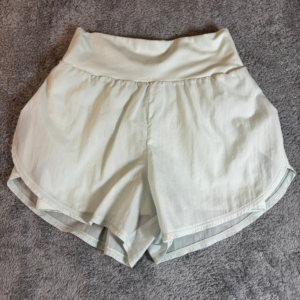 All in Motion Womens High-Rise Woven Running Shorts Mint Green XS